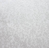 Tapestry Applique Cotton White