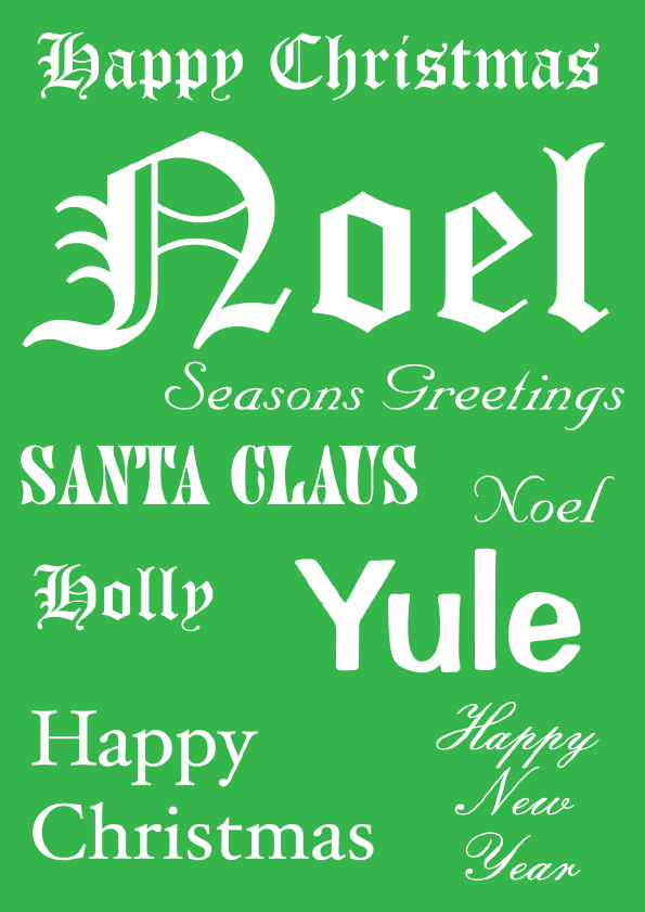 Green Christmas Vellum