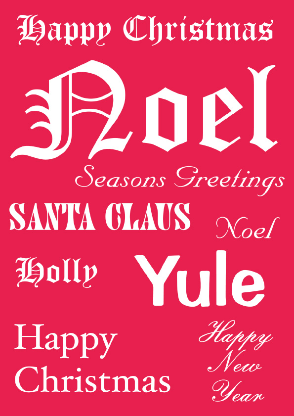 Red Christmas Vellum