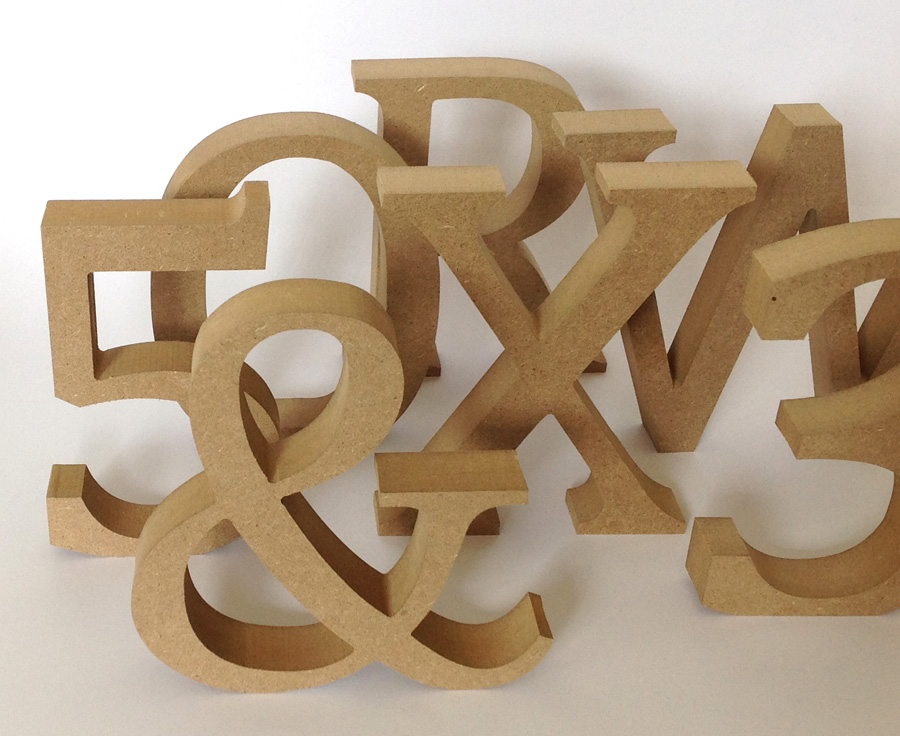 3D MDF Letters & Numbers - 130mm | PDA Card and Craft