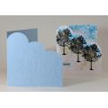Coloured (Double Sided) Cloud Corner Card Blanks
