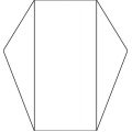 Coloured (Single Sided) Pointed Gatefold Card Blanks