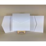 100% Recycled White 300gsm 150x150mm POCKETFOLDS