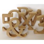 3D MDF Letters & Numbers - 130mm Tall
