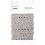 10m Jumbo Crochet Trim - Silver - Papermania Wedding Collection