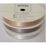 9mm Wide Satin Ribbon - Papermania Wedding Collection