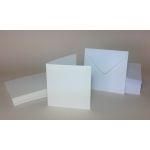 White Small Square Blank Cards