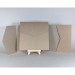 Cairn Natural Kraft Recycled 350gsm 150x150mm POCKETFOLDS