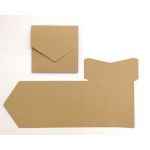 Cairn Natural Kraft Recycled 350gsm 145x145mm POCKETFOLDS