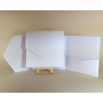 100% Recycled White 300gsm 145x145mm POCKETFOLDS