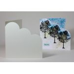 Accent Antique, Fresco and Tintoretto Cloud Corner Card Blanks