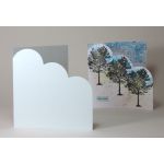 Irridescent Conqueror & Curious Cloud Corner Card Blanks