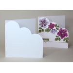 Olin Smooth 350gsm Absolute White Cloud Corner Card Blanks