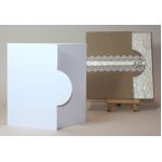 Quality White Arco 300gsm Half Moon Card Blanks