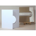 Olin Smooth 350gsm Absolute White Half Moon Card Blanks