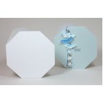 Arcoprint Milk 300gsm White Octagon Card Blanks