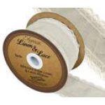 38mm Linen & Lace Stitched Edge Ribbon - 4.5m ROLL (No: 355)