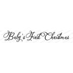 Impression Obsession Stamp - Baby's First Christmas