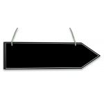 Wooden Arrow Sign - Blackboard
