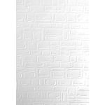 Stone Wall - A4 White Embossed Card