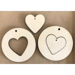 Wooden Christmas Decoration - Heart