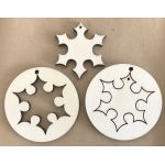Wooden Christmas Decoration - Snowflake