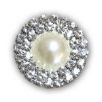 Pearl Double Row Diamante Embellishment