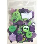 Purple/Green Button Mix