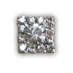 Crystal Square (15mm) Embellishment