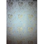 Artoz A4 - Dancing Hearts Gold Vellum