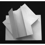 50 White Gatefold Cards & Envelopes