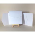 Olin Smooth 350gsm Absolute White 130x130mm Pocketfolds