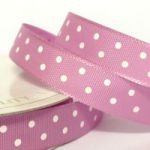 10mm Satin Polka Dot Ribbon (5 metre ROLL)