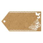 Eleganza Greeting Tags - Butterflies - 100 x 50mm (Pack of 10)