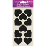 Eleganza Chalkboard Stickers - Hearts (20pcs)