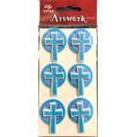 Blue Crosses - Artwork 3D Toppers