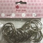 Silver Book Rings - 1 and a half inch - Pack of 24