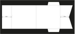 130x130mm Straight Flap Pocketfold