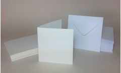 White Small Square Blank Cards