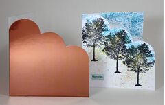 Mirror Pop-Up Cloud Corner Card Blanks