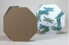 Recycled Kraft Octagon Card Blanks