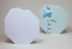 100% Recycled White 300gsm Octagon Card Blanks