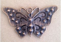 Antique Copper Butterfly - Metal Charm