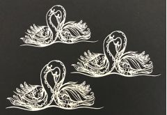 Artoz Laser Cuts - Swans