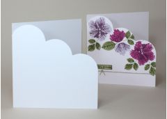 100% Recycled White 300gsm Cloud Corner Card Blanks