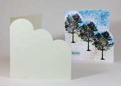 Conqueror Textured 300gsm Cloud Corner Card Blanks