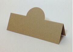 Cairn Natural Kraft Recycled 350gsm Pop-Up Place Cards