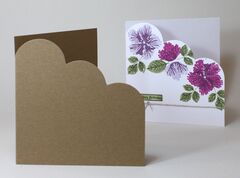 Cairn Natural Kraft Recycled 350gsm Cloud Corner Card Blanks