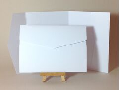 Quality White Arco Card 300gsm 178x128mm POCKETFOLDS