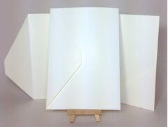 Arena Ivory 300gsm Rough 148x210mm A5 POCKETFOLDS